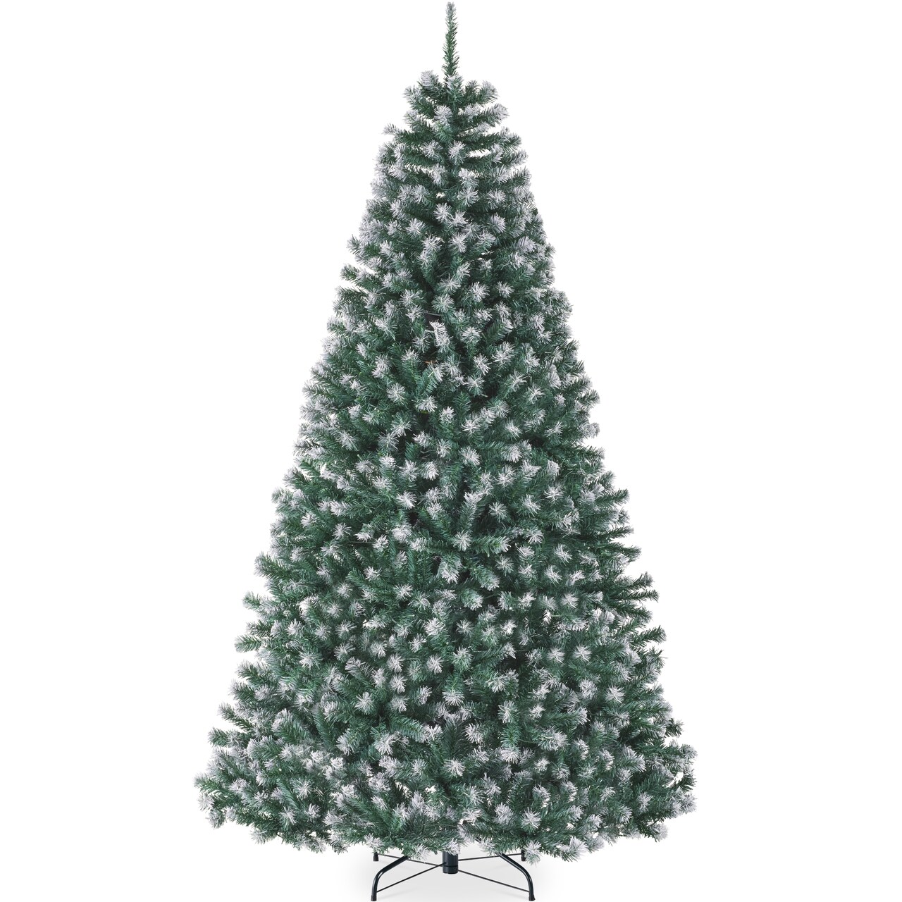 Best Choice Products Artificial Frosted Christmas Tree, Premium Unlit Spruce Design, Dense Branches – Blue Spruce
